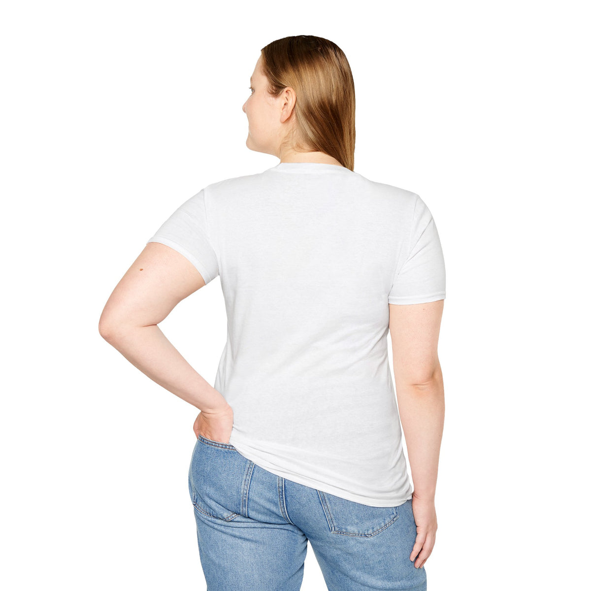 Music-themed Unisex Softstyle T-Shirt: 'I love violin' - blue