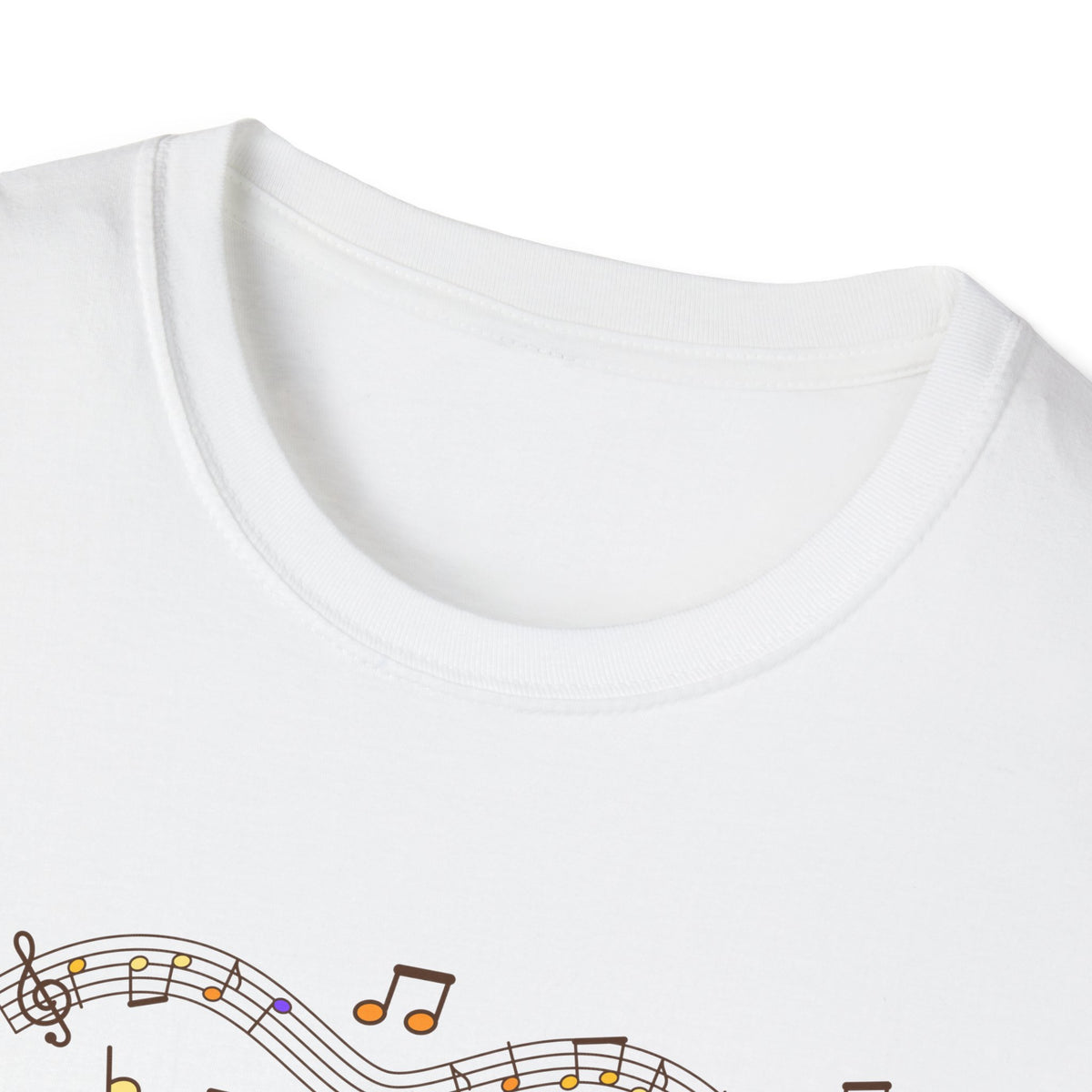 Music-themed Unisex Softstyle T-Shirt: 'I love ukulele' - pink