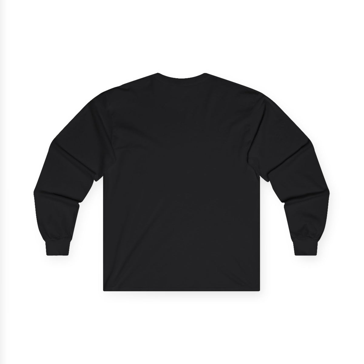 Music-themed Unisex Ultra Cotton Long Sleeve Tee: 'I love ukulele' - black & white