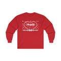 Music-themed Unisex Ultra Cotton Long Sleeve Tee: 'I love guitar' - black & white