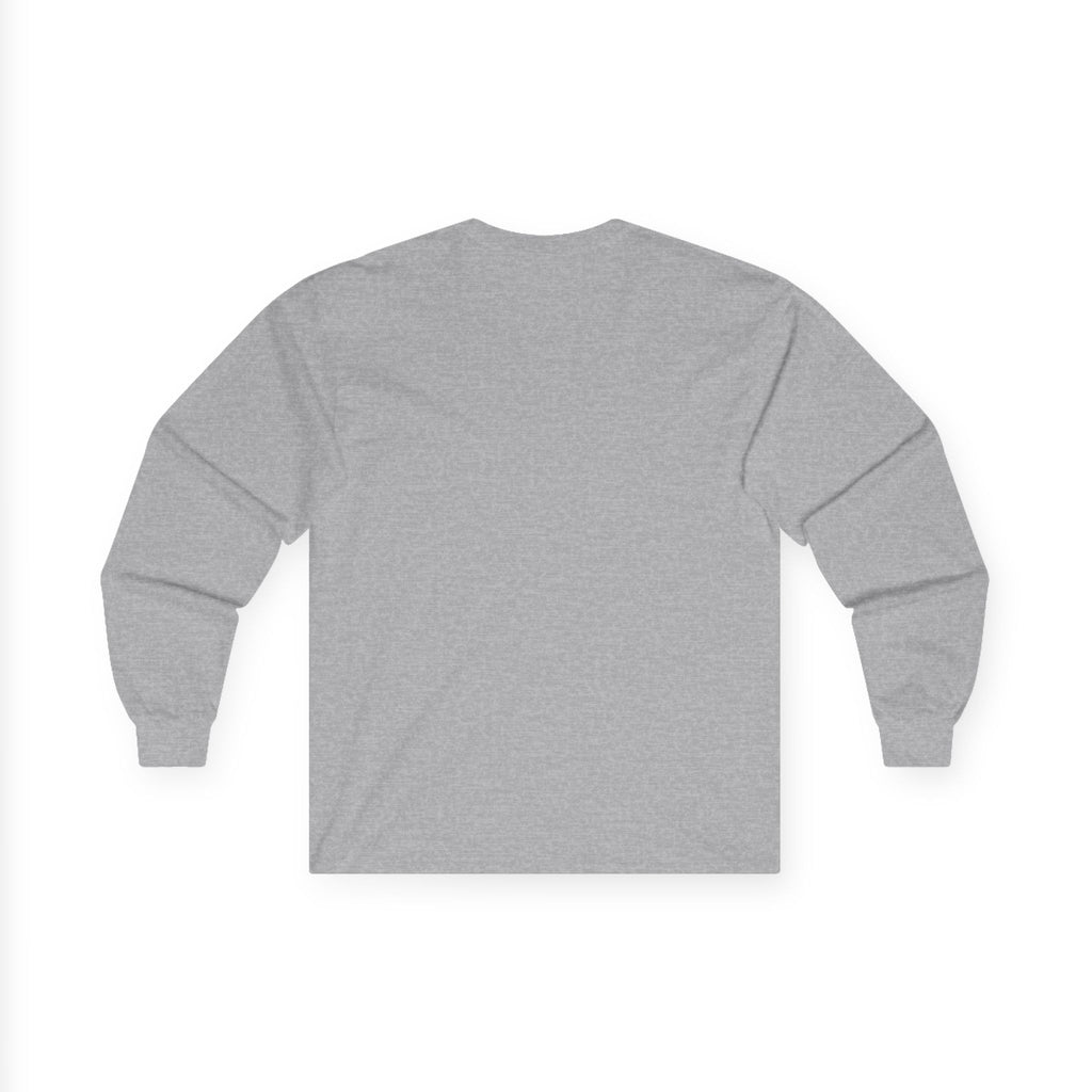 Music-themed Unisex Ultra Cotton Long Sleeve Tee: 'I love saxophone' - black on white
