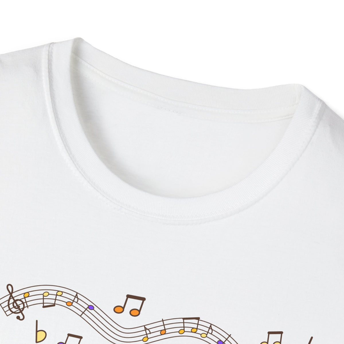 Music-themed Unisex Softstyle T-Shirt: 'I love violin' - pink
