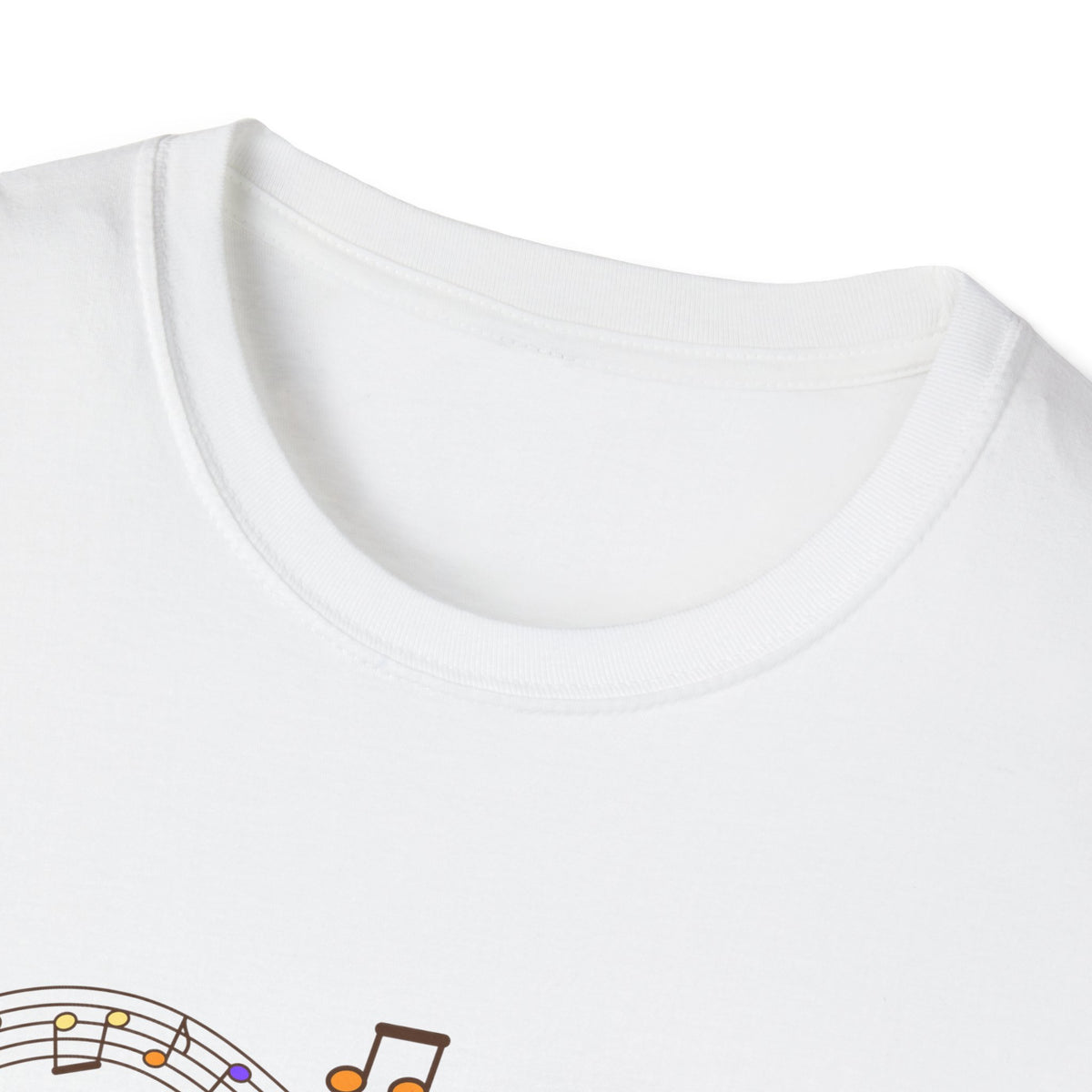 Music-themed Unisex Softstyle T-Shirt: 'I love piano' - pink