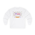 Music-themed Unisex Ultra Cotton Long Sleeve Tee: 'I love violin' - pink