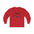 Music-themed Unisex Ultra Cotton Long Sleeve Tee: 'I love guitar' - black on white