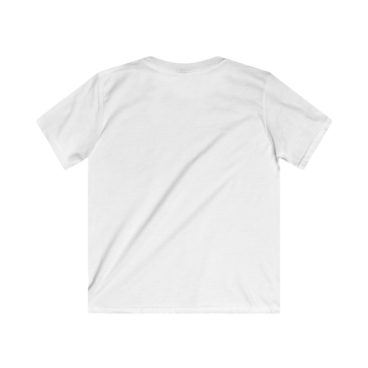 Music-themed Kids Softstyle Tee: 'I love piano' - violet