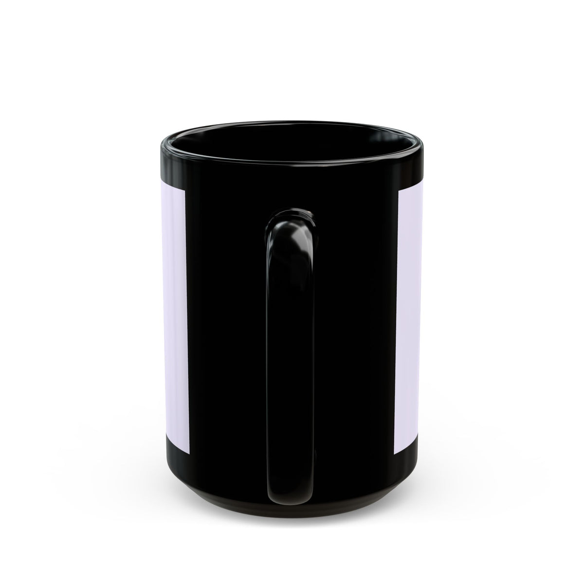Music-themed Black Mug (11oz, 15oz): 'I love piano' heart - violet