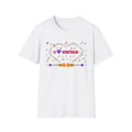 Music-themed Unisex Softstyle T-Shirt: 'I love guitar' - pink