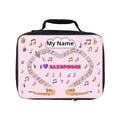 Music-themed Lunch Bag: 'I love saxophone' - pink