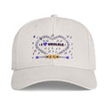 Music-themed Icon Cap: 'I love ukulele' - violet