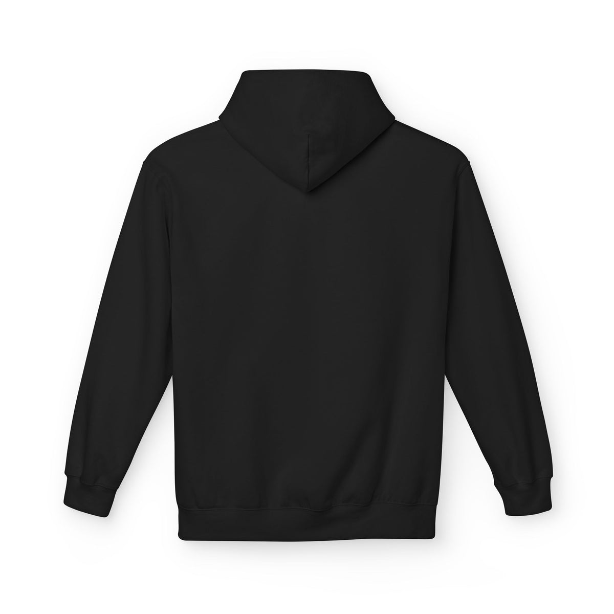 Music-themed Unisex Midweight Softstyle Fleece Hoodie: 'I love piano' - black & white