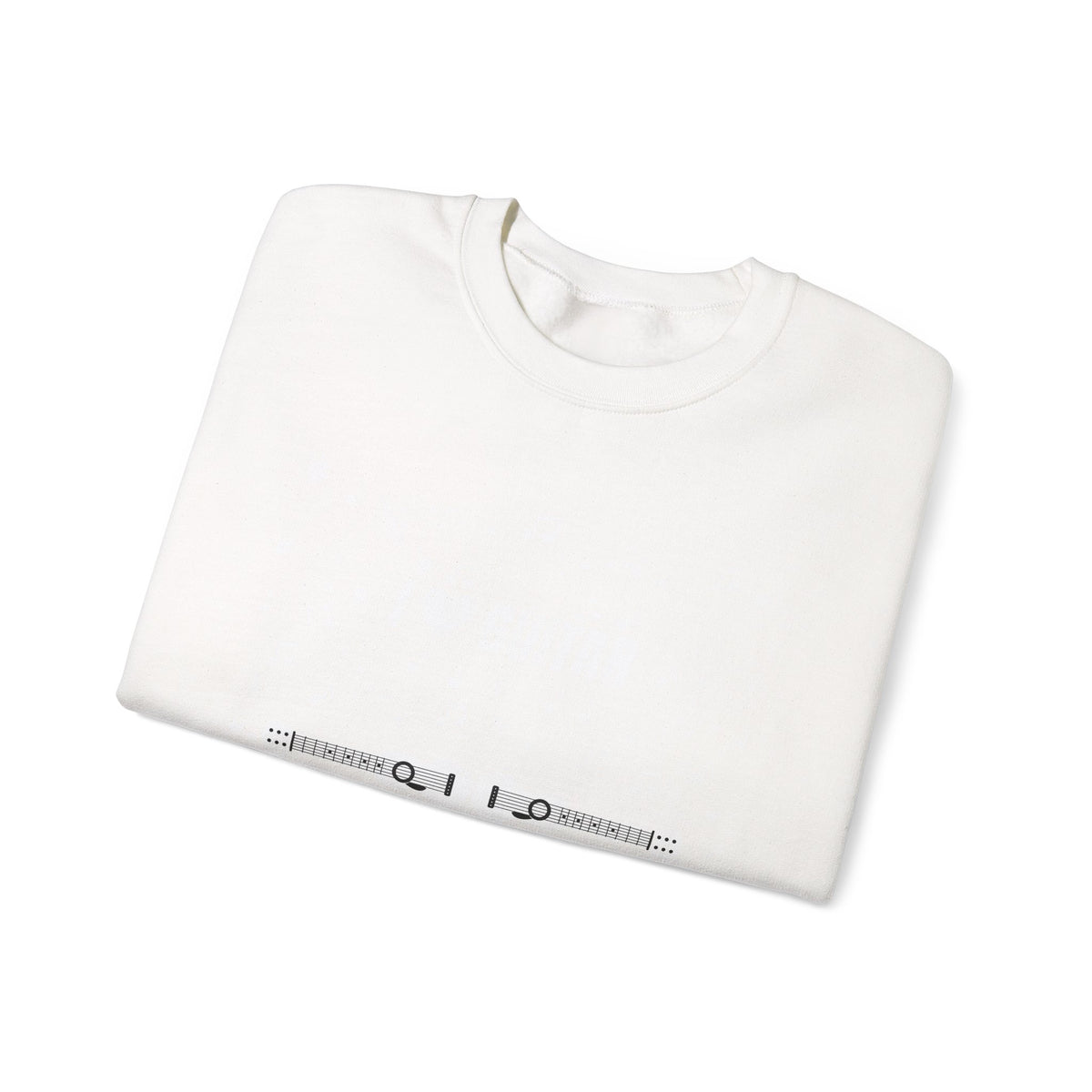 Music-themed Unisex Heavy Blend Crewneck Sweatshirt: 'I love guitar' - black & white