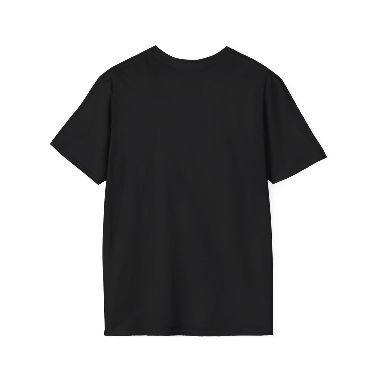 Music-themed Unisex Softstyle T-Shirt: 'I love saxophone' - black & white