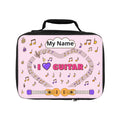 Music-themed Lunch Bag: 'I love guitar' - pink