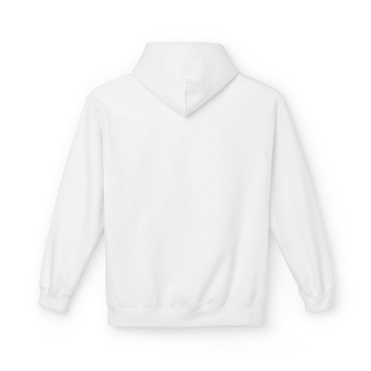 Music-themed Unisex Midweight Softstyle Fleece Hoodie: 'I love piano' - black on white