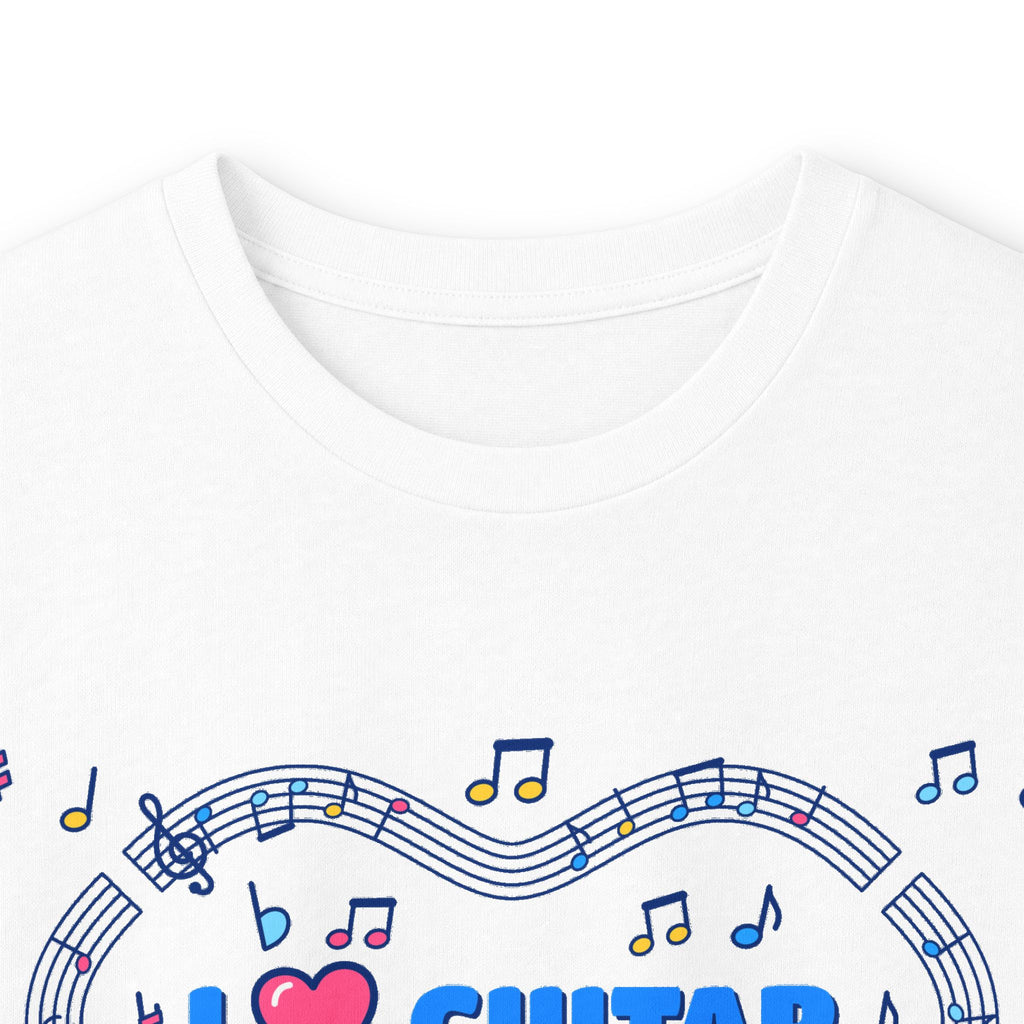 Music-themed Unisex Ultra Cotton Long Sleeve Tee: 'I love guitar' - blue