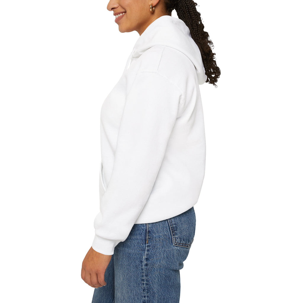 Music-themed Unisex Heavy Blend Hooded Sweatshirt: 'I love violin' - violet