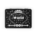 Music-themed Paper Lunch Bag: 'I love guitar' - black & white