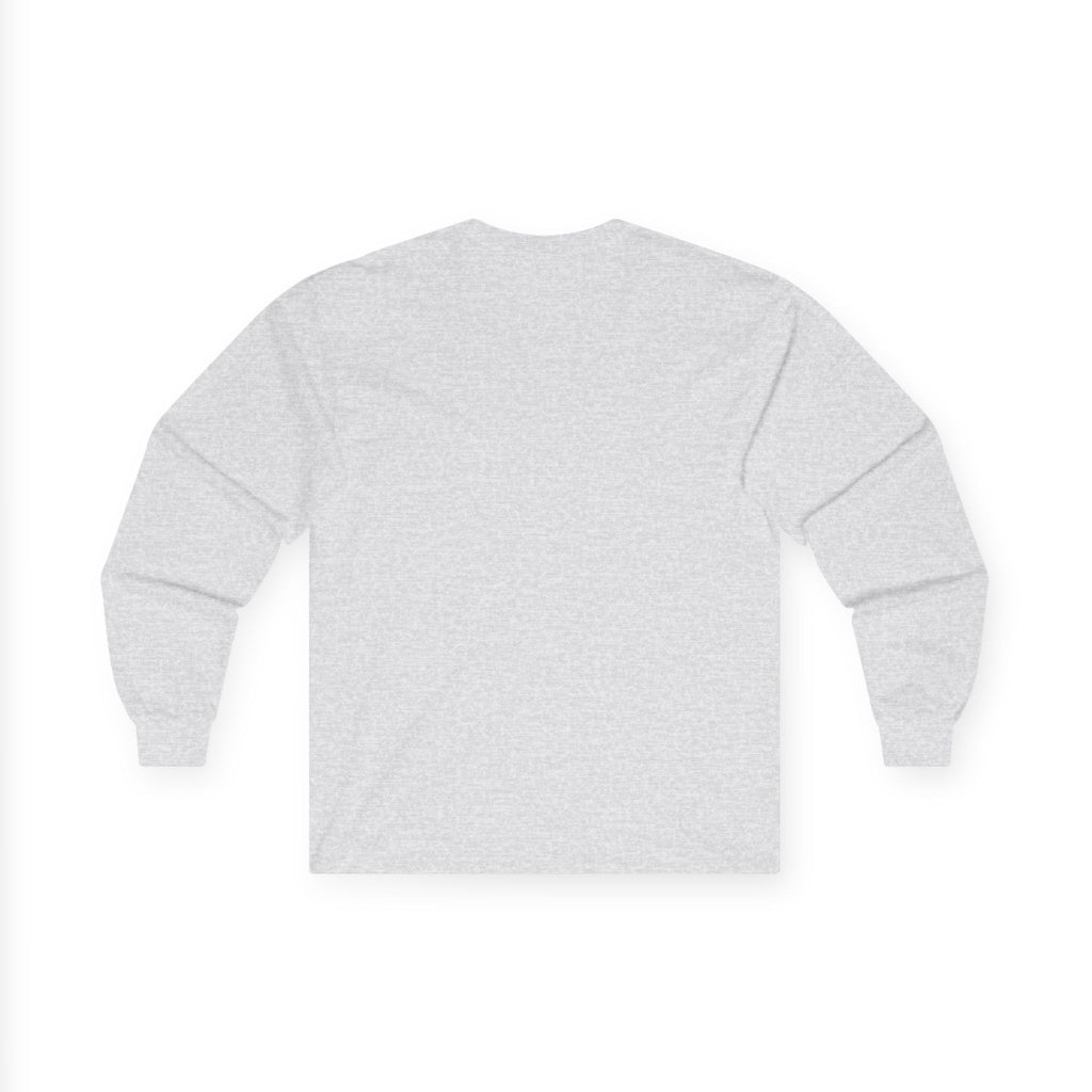 Music-themed Unisex Ultra Cotton Long Sleeve Tee: 'I love saxophone' - black on white