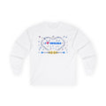 Music-themed Unisex Ultra Cotton Long Sleeve Tee: 'I love ukulele' - blue