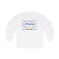 Music-themed Unisex Ultra Cotton Long Sleeve Tee: 'I love guitar' - blue