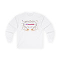 Music-themed Unisex Ultra Cotton Long Sleeve Tee: 'I love saxophone' - pink