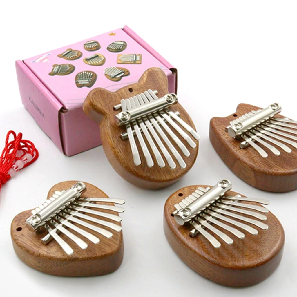 Mini Kalimba  8Key Portable – Beginner-Friendly Musical Toy for Kids& Music Enthusiasts - Perfect Exquisite Gift Set ﻿