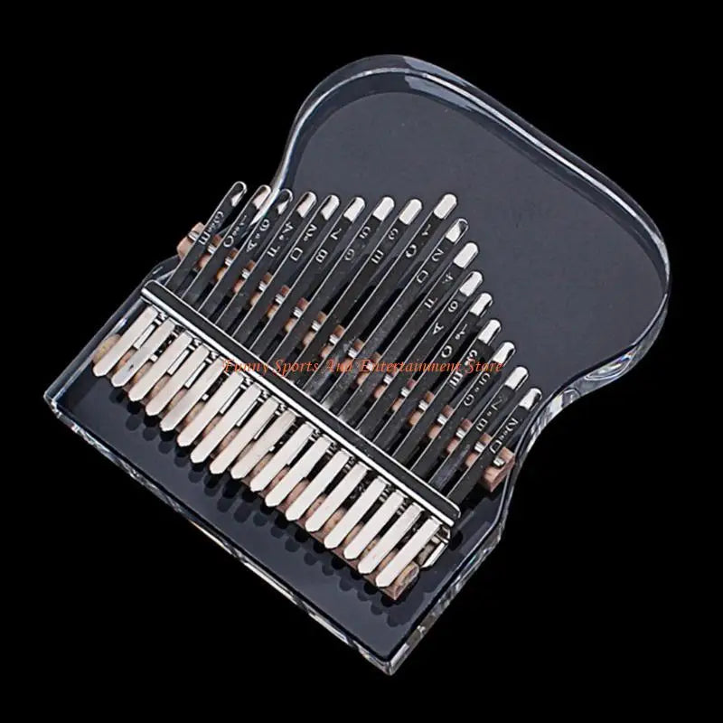 C4DE Clear Kalimba 17 Keys Thumb Piano Transparent Kalimba Musical Instrument for Kid