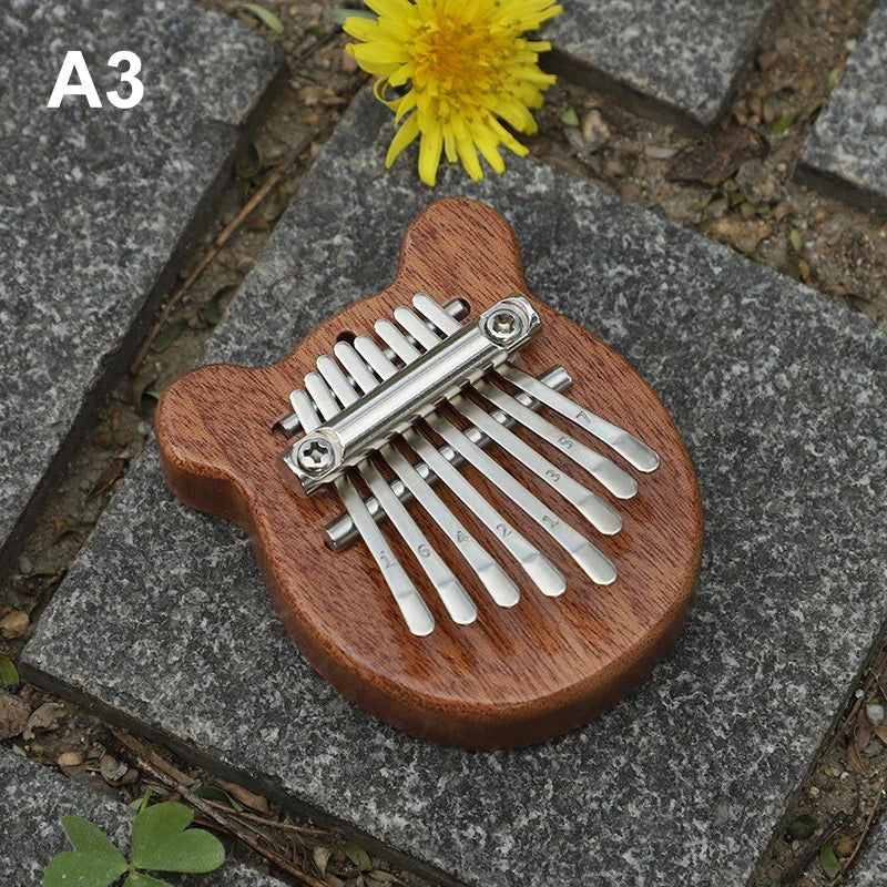 8 Key Kalimba Thumb Piano for Kids - Cute Music Instrument Pendant Keychain Accessory Beginner Friendly Gifts for Music Lovers