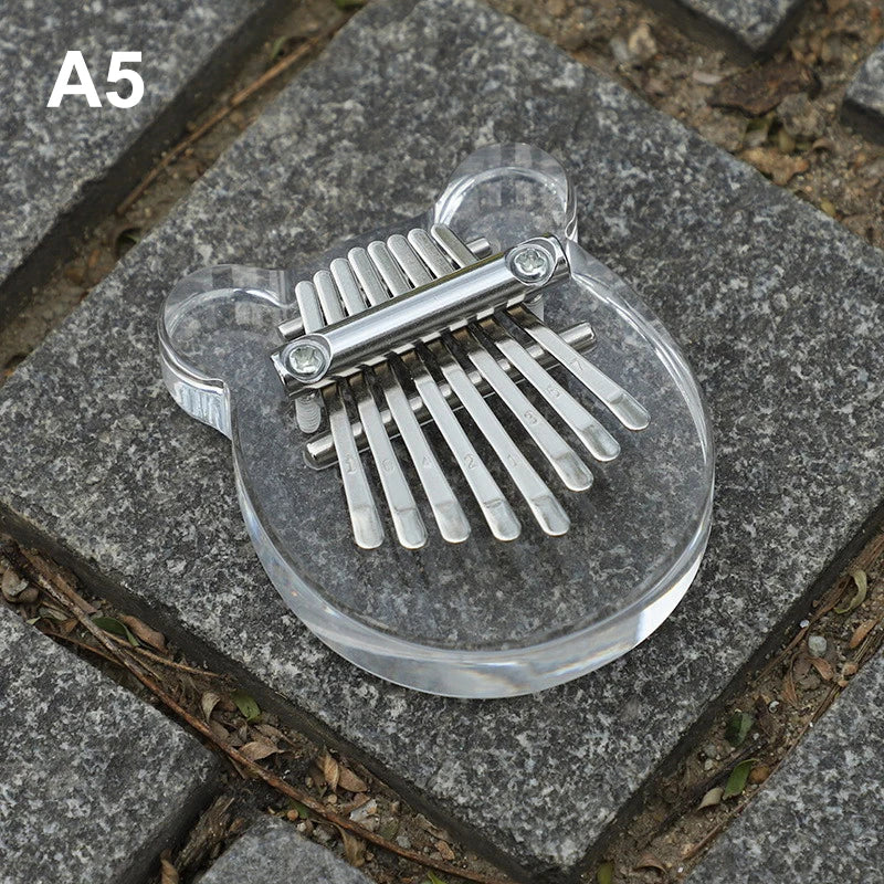 8 Key Kalimba Thumb Piano for Kids - Cute Music Instrument Pendant Keychain Accessory Beginner Friendly Gifts for Music Lovers