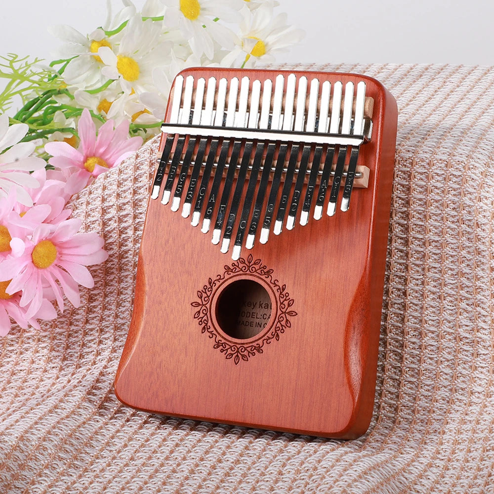 17 21 Keys Kalimba Finger Piano Kalimba 17 21 Keys Thumb Piano Keyboard Musical Instrument Mbira for Beginner Music Lover  ﻿