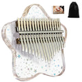 Crystal Clear Kalimba 21/17 Keys Portable Finger Piano For Beginners Kids Adults, 17 Key Thumb Piano Musical Gift