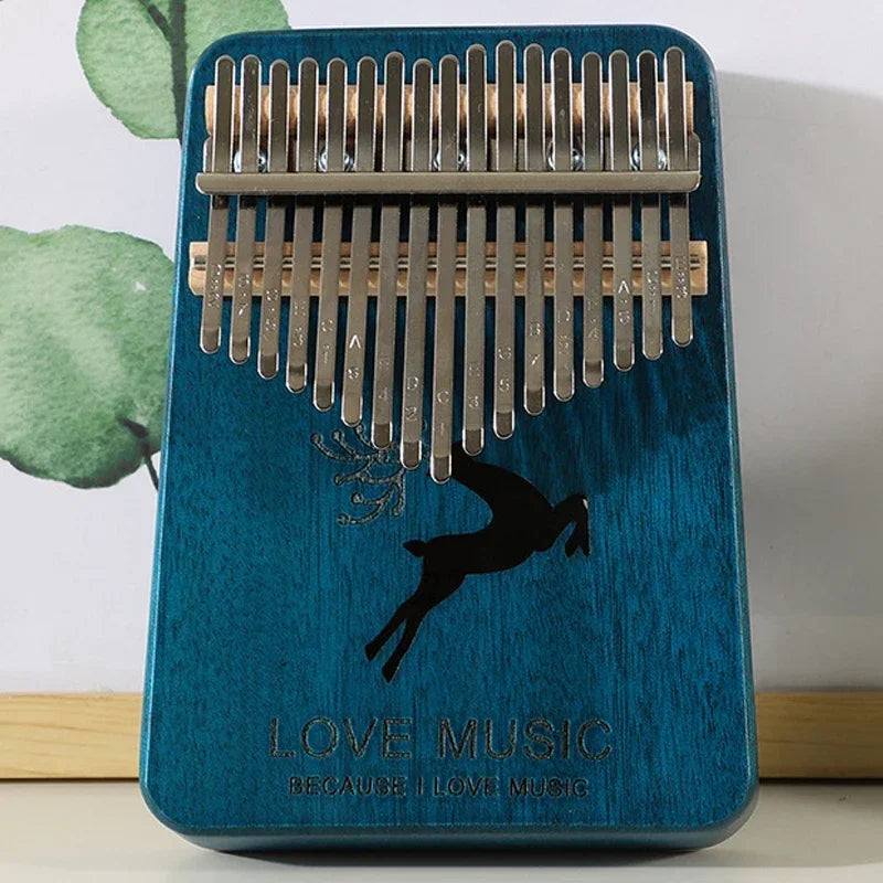 17 Keys Kalimba Beech Thumb Piano High Quality Wood Musical Instruments Gifts For Kids Creative Music Box With Learning Books