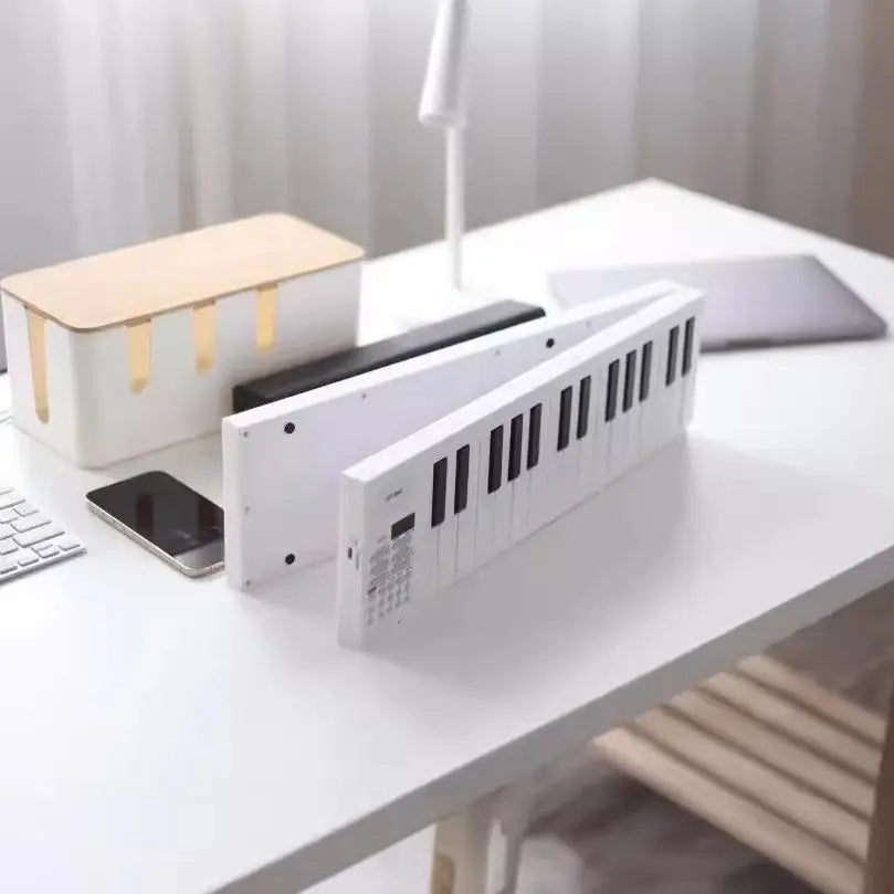 Miwayer 61-Key Electronic Piano Keyboard 180° w/16 Tones/100 Rhythms/25 Demos/USBpower cord/Built-in Battery Digital Piano
