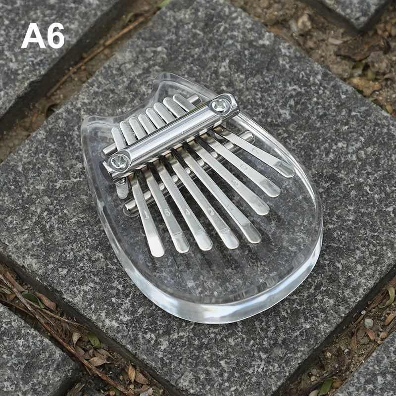 8 Key Kalimba Thumb Piano for Kids - Cute Music Instrument Pendant Keychain Accessory Beginner Friendly Gifts for Music Lovers