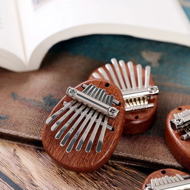 8 Key Kalimba Thumb Piano for Kids - Cute Music Instrument Pendant Keychain Accessory Beginner Friendly Gifts for Music Lovers