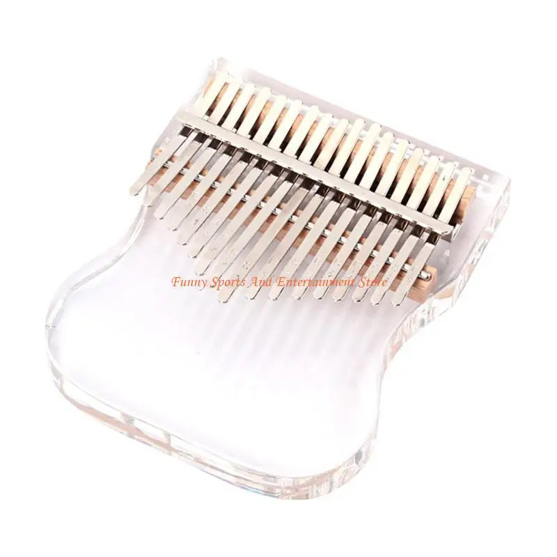 C4DE Clear Kalimba 17 Keys Thumb Piano Transparent Kalimba Musical Instrument for Kid