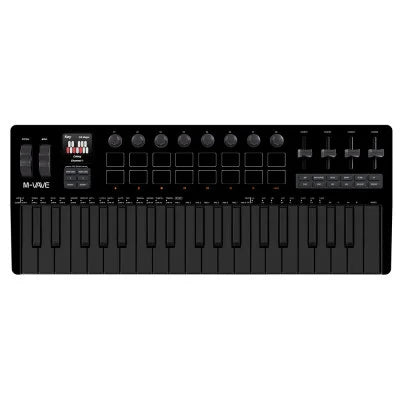 M-VAVE SMK-37 Pro Keyboard 37 Key MIDI Controller With Built-in Synth Engine 8 Knobs + 16 RGB Pads 37 Key MIDI Controller