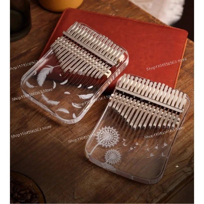 Crystal Kalimba Finger Piano - High-Appearance Easy-to-Learn Thumb Piano for Girls & Kids