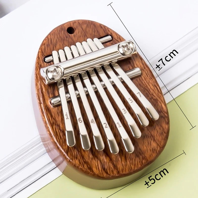 8 Key Kalimba Thumb Piano for Kids - Cute Music Instrument Pendant Keychain Accessory Beginner Friendly Gifts for Music Lovers