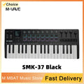 M-VAVE SMK 37 PRO 37 Key RGB MIDI Keyboard with 16 Drum Pads Sound Source Wireless Multi-System Connection Support for Musicians