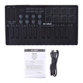 MIDI Keyboard Controller Beat Maker Machine Rechargeable 25 Keys MIDI Keyboard Portable Arranging Strike Pad RGB Backlight MIDI