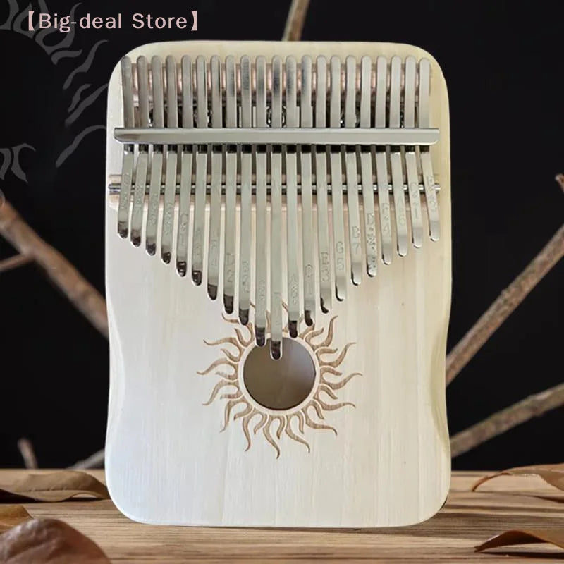 【M】17 Key Kalimba Wood 17 Keys Thumb Piano Portable Finger Piano For Beginner Mbira Gift For Kids Adults
