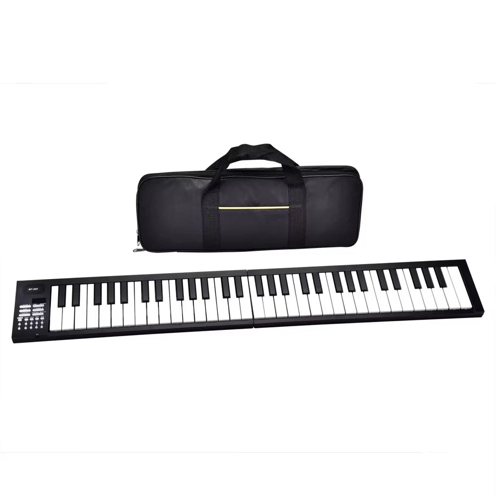 Miwayer 61-Key Electronic Piano Keyboard 180° w/16 Tones/100 Rhythms/25 Demos/USBpower cord/Built-in Battery Digital Piano