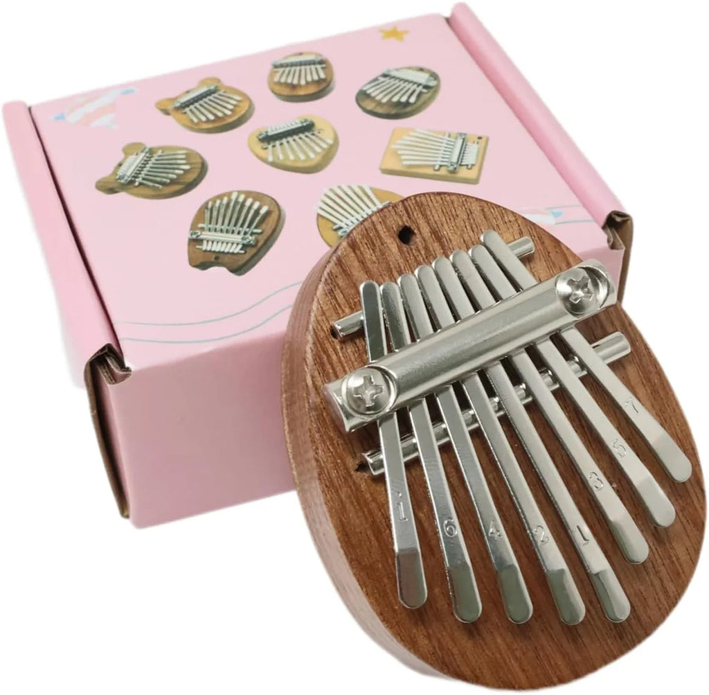 Mini Kalimba  8Key Portable – Beginner-Friendly Musical Toy for Kids& Music Enthusiasts - Perfect Exquisite Gift Set ﻿