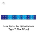 CICADANCE Kalimba Scale Sticker 17/21/34 Key Calimba Note Sticker Thumb Piano Music Learning Accessories For Beginner Kids