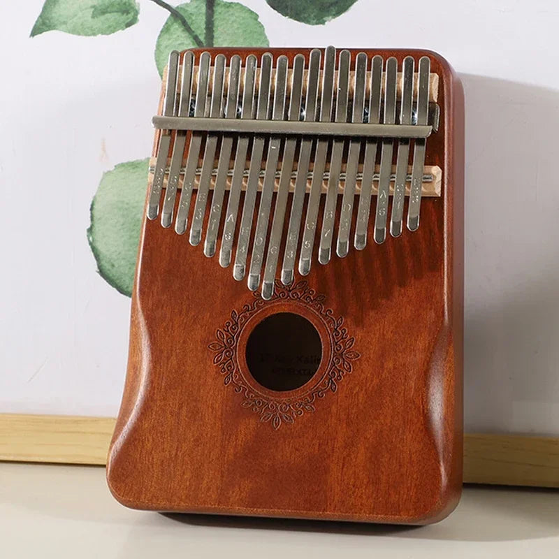 17 Keys Kalimba Beech Thumb Piano High Quality Wood Musical Instruments Gifts For Kids Creative Music Box With Learning Books