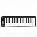 M-VAVE SMK-25mini MIDI Keyboard Rechargeable 25-Key MIDI Control Keyboard Instrument Mini Portable USB Keyboard MIDI Controller