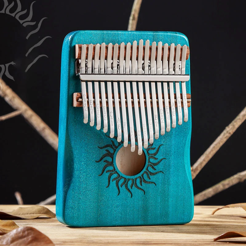 Hluru 21 Key Kalimba Maple Wood 17 Key Thumb Piano Portable Finger Piano for Beginner Mbira Gift for Kids Adults