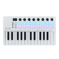 M-VAVE SMK-Ⅱ 25 Key MIDI Keyboard Controller with 16 RGB Drum Pads, Bluetooth Semi Weighted Professional Dynamic Keybed